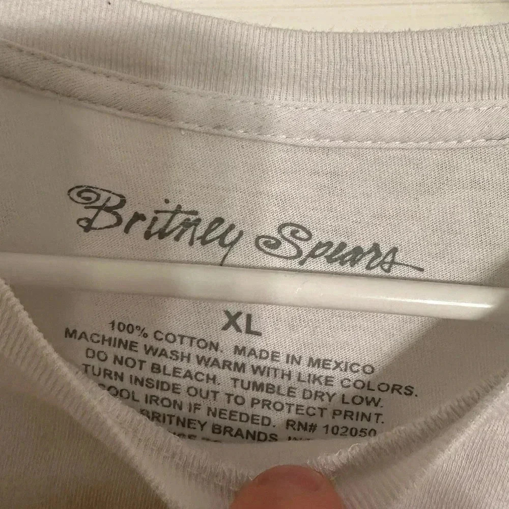 90’s vintage britney spears t-shirt size XL short sleeve white 100% cotton - Picture 4 of 5